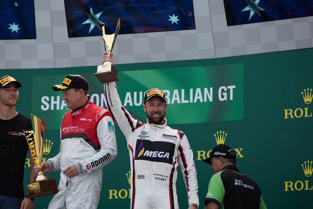 A stoked Liam Talbot on the Aus Grand Prix Podium